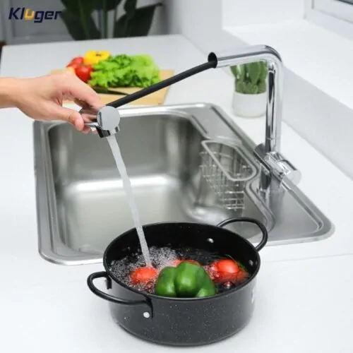 Vòi rửa bát nóng lạnh Kluger KLF0013C có dây rút 12 Hình ảnh vòi rửa bát nóng lạnh Kluger KLF0013C có dây rút