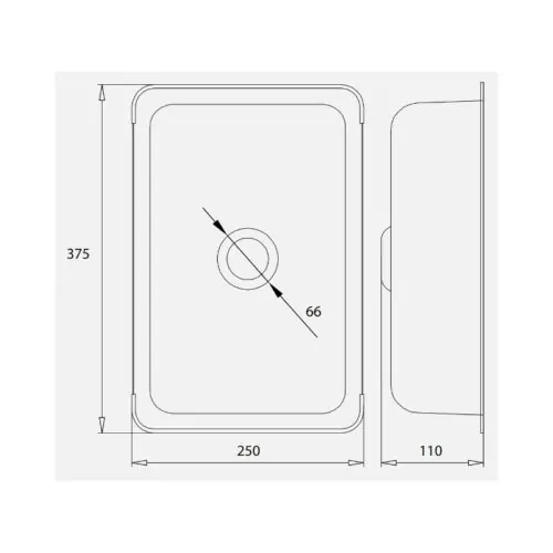 Chậu rửa nhỏ inox Kluger KSWB-401FS 13 Kích thước chậu rửa nhỏ inox Kluger KSWB-401FS