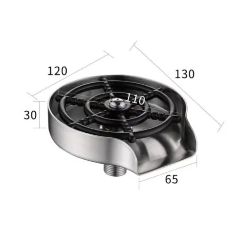Dụng cụ rửa cốc Kluger X-3 13 Kích thước dụng cụ rửa cốc Kluger X-3