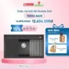 Chậu rửa bát đá 1 hố Konox Terra 860S Black 2 Khuyến mãi chậu rửa bát đá 1 hố Konox Terra 860S