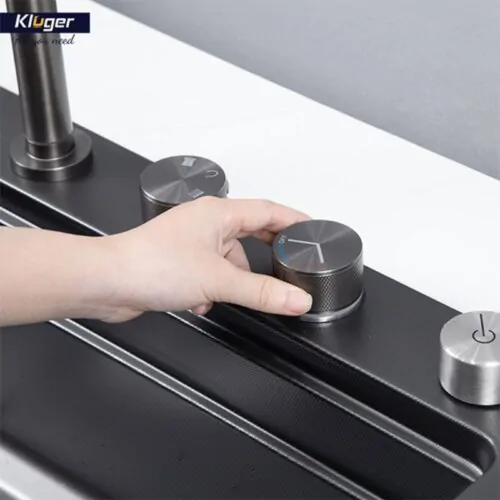 Chậu rửa bát 1 hố Kluger KWF8161FB-S76W Plus 11 Nút điều khiển chậu rửa bát 1 hố Kluger KWF8161FB-S76W Plus