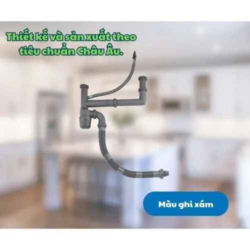 Siphon chậu rửa bát 1 hố Kluger KSP-302 8 Thiết kế Siphon chậu rửa bát 1 hố Kluger KSP-302