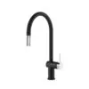 Vòi rửa bát nóng lạnh Konox Resta Black có dây rút 1 Vòi rửa bát nóng lạnh Konox Resta Black có dây rút