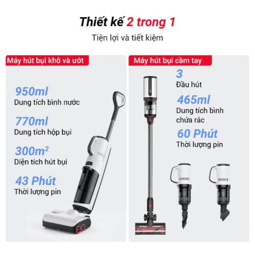 Máy hút bụi lau nhà Roborock Dyad Pro Combo 6 Ảnh máy hút bụi lau nhà Roborock Dyad Pro Combo
