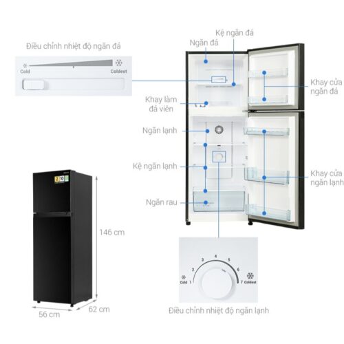 Tủ lạnh 2 cánh 210 lít Hitachi HRTN5230MUVN 9 Chi tiết tủ lạnh 2 cánh 210 lít Hitachi HRTN5230MUVN