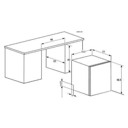 Máy rửa bát âm tủ Lorca TA 916DWB 6 Kích thước máy rửa bát âm tủ Lorca TA 916DWB