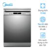 Máy rửa bát âm tủ Midea MDW13-7635QS 2 Máy rửa bát âm tủ Midea MDW13-7635QS