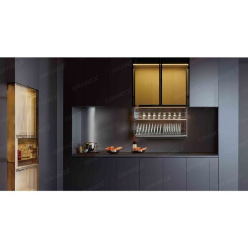 Giá bát đĩa nâng hạ điện thông minh nan Oval Grandx XL.90EM 5 Ảnh giá bát đĩa nâng hạ điện thông minh nan Oval Grandx XL.90EM