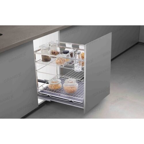 Giá đựng chai lọ gia vị nan dẹt GrandX XS.25S 5 Ảnh giá đựng chai lọ gia vị nan dẹt GrandX XS.25S