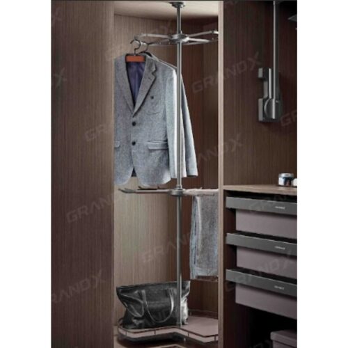 Kệ xoay góc tủ quần áo 270 độ 3 tầng GrandX XM.270C 6 Ảnh kệ xoay góc tủ quần áo 270 độ 3 tầng GrandX XM.270C