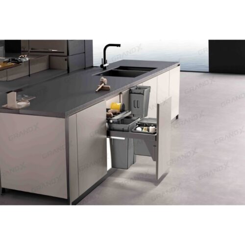 Thùng rác đôi cánh kéo âm tủ GrandX XW.D30 5 Ảnh thùng rác đôi cánh kéo âm tủ GrandX XW.D30