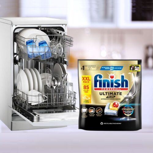 Viên rửa bát Finish Ultimate Plus túi 85 viên 5 Ảnh viên rửa bát Finish Ultimate Plus túi 85 viên