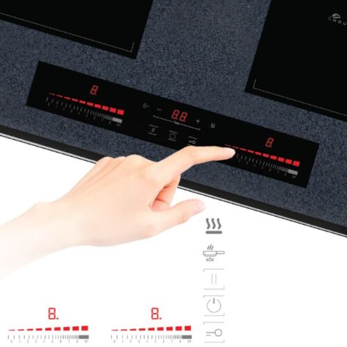 Bếp từ đôi Tomate GH DUO‐S2I Plus EK7 lắp âm 8 Bảng điều khiển bếp từ đôi Tomate GH DUO‐S2I Plus EK7 lắp âm