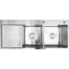 Chậu rửa bát inox 2 hố Faster FS 11046HLS 1 Chậu rửa bát inox 2 hố Faster FS 11046HLS