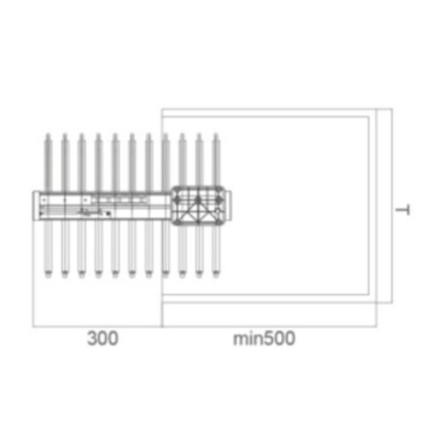 Giá treo quần cao cấp tủ dưới GrandX XM.11 7 Kích thước giá treo quần cao cấp tủ dưới GrandX XM.11