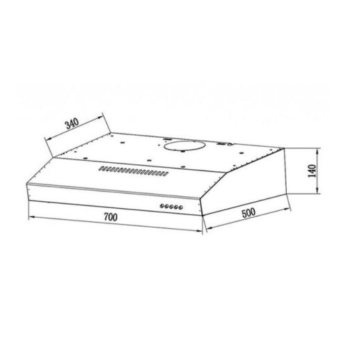 Máy hút mùi âm tủ Tomate TOM 1201B 7 Kích thước máy hút mùi âm tủ Tomate TOM 1201B