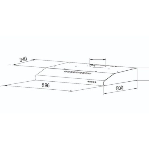 Máy hút mùi âm tủ Tomate TOM 1301B 5 Kích thước máy hút mùi âm tủ Tomate TOM 1301B