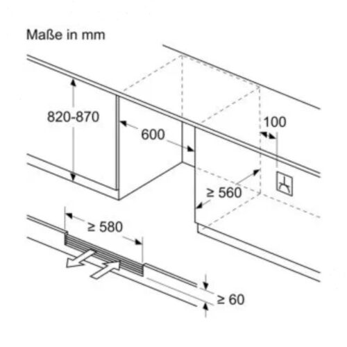 Tủ rượu vang âm tủ Bosch KUW21AHG0 9 Kích thước tủ rượu vang âm tủ Bosch KUW21AHG0