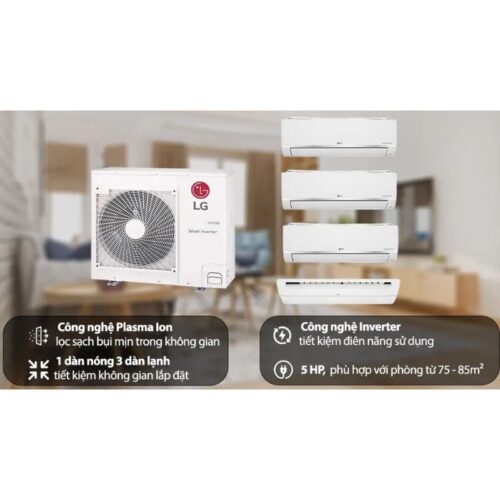 Bộ máy lạnh Multi LG Inverter 3 dàn lạnh & cassette 5 HP A5UQ48GFA 7 Ảnh bộ máy lạnh Multi LG Inverter 3 dàn lạnh & cassette 5 HP A5UQ48GFA