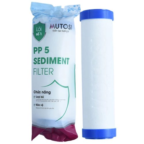 Ảnh lõi lọc nước Mutosi Số 1 PP5 Micron 10''