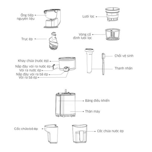 Máy ép chậm Kangaroo KG200SJD2 3 Ảnh máy ép chậm Kangaroo KG200SJD2