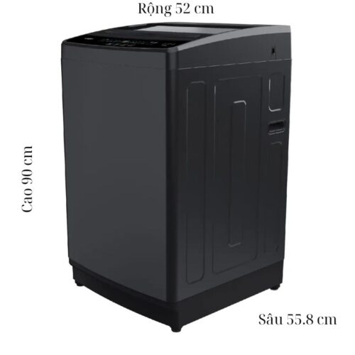 Máy Giặt Casper 8 Kg WT-8NG2 cửa trên 7 Kích thước máy Giặt Casper 8 Kg WT-8NG2 cửa trên