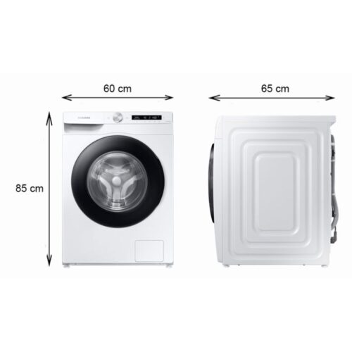 Máy Giặt Samsung Inverter 13 Kg WW13T504DAW cửa trước 7 Kích thước máy Giặt Samsung Inverter 13 Kg WW13T504DAW cửa trước