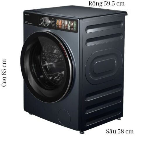 Máy Giặt Sấy Toshiba Inverter Giặt 10.5 Kg - Sấy 7 Kg TWD-T27BZP115MWV(MG) 7 Kích thước máy Giặt Sấy Toshiba Inverter Giặt 10.5 Kg - Sấy 7 Kg TWD-T27BZP115MWV(MG)