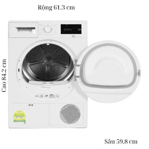 Máy Sấy Bơm Nhiệt Bosch 8 Kg WTH83028SG Serie 4 7 Kích thước máy Sấy Bơm Nhiệt Bosch 8 Kg WTH83028SG Serie 4