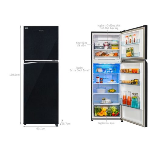 Tủ Lạnh 2 cánh Inverter 268 Lít Panasonic NR-TV301BPKV 7 Kích thước tủ Lạnh 2 cánh Inverter 268 Lít Panasonic NR-TV301BPKV