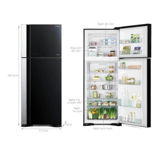 Tủ Lạnh 2 cánh Inverter 489 Lít Hitachi R-FG560PGV8X GBK 9 Kích thước tủ Lạnh 2 cánh Inverter 489 Lít Hitachi R-FG560PGV8X GBK