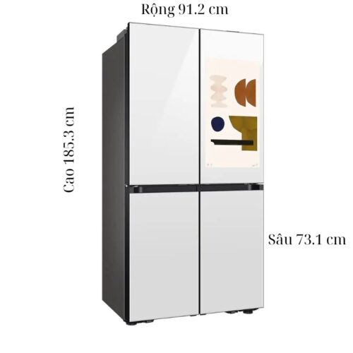 Tủ Lạnh 4 cánh Multi door Inverter 636 Lít Samsung RF65DB990012SV 11 Kích thước tủ Lạnh 4 cánh Multi door Inverter 636 Lít Samsung RF65DB990012SV