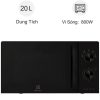 Lò vi sóng Electrolux EMM20K22B 20 Lít 2 Lò vi sóng Electrolux EMM20K22B 20 Lít