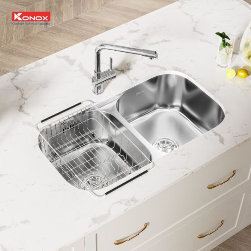 Chậu rửa bát Konox KN8246DUA 7 Ảnh chậu rửa bát Konox KN8246DUA