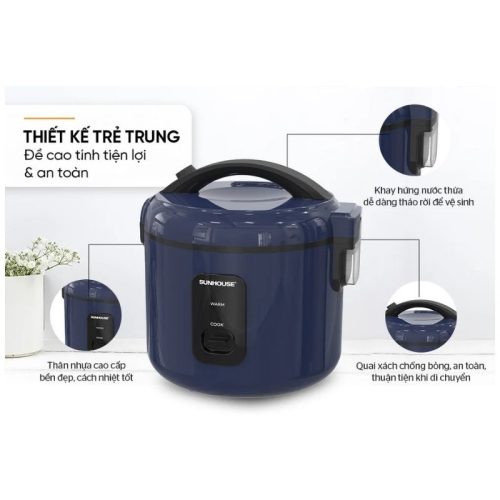 Ảnh nồi cơm điện Sunhouse SHD8213 1.2 Lít