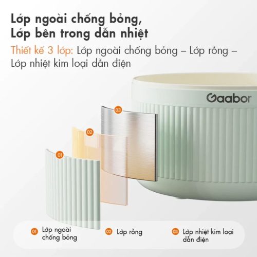Nồi điện đa năng Gaabor EC-20M01A 2.0 Lít 5 Ảnh nồi điện đa năng Gaabor EC-20M01A 2.0 Lít