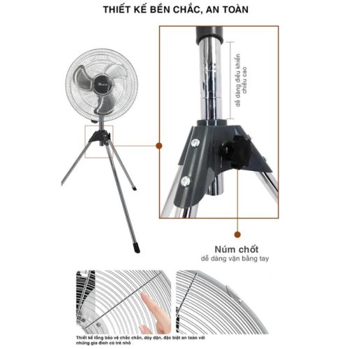 Quạt đứng công nghiệp Sowun SW-823 7 Ảnh quạt đứng công nghiệp Sowun SW-823