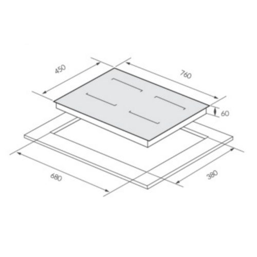 Kích thước bếp từ GrandX GX IH858Pro
