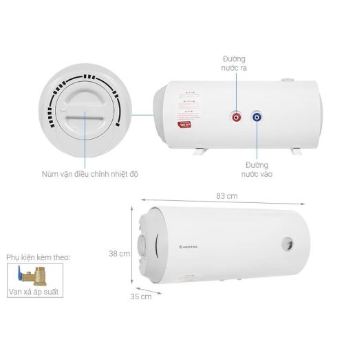 Máy nước nóng Ariston PRO R 50 SH 2.5 FE 50 lít 8 Kích thước máy nước nóng Ariston PRO R 50 SH 2.5 FE 50 lít