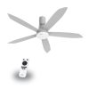Quạt trần Gcool Copter 05 Plus RL VN011402517 Ghi Bạc 1 Quạt trần Gcool Copter 05 Plus RL VN011402517 Ghi Bạc