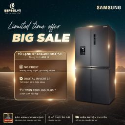 Big Sale Tủ Lạnh 4 cánh Multi door 488 Lít Samsung RF48A4000B4/SV