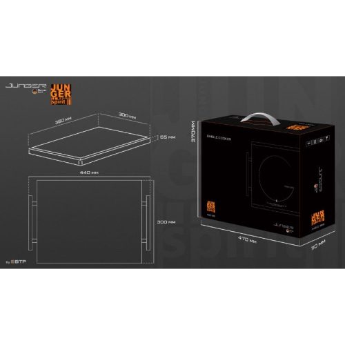 Bếp hồng ngoại đơn Junger ASC-86 di động 9 Kích thước bếp hồng ngoại đơn Junger ASC-86 di động