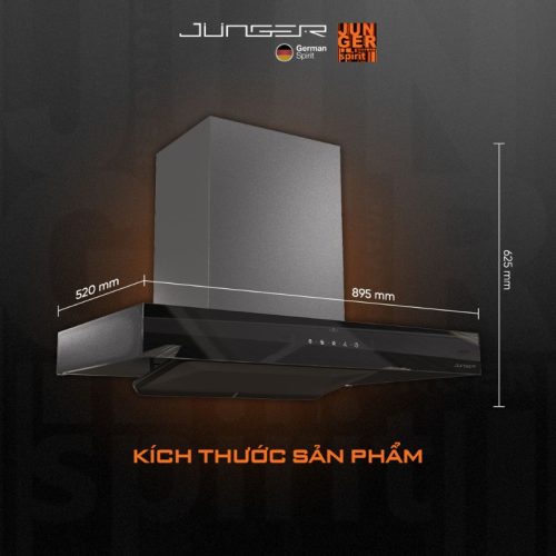 Máy hút mùi áp tường Junger HRJ-901 7 Kích thước máy hút mùi áp tường Junger HRJ-901