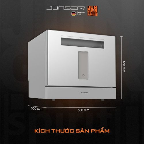 Máy rửa bát mini Junger DWJ-101 9 Kích thước máy rửa bát mini Junger DWJ-101