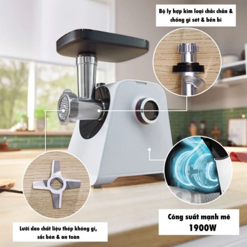 Máy xay thịt Bosch MFWS420W 7 Kích thước máy xay thịt Bosch MFWS420W