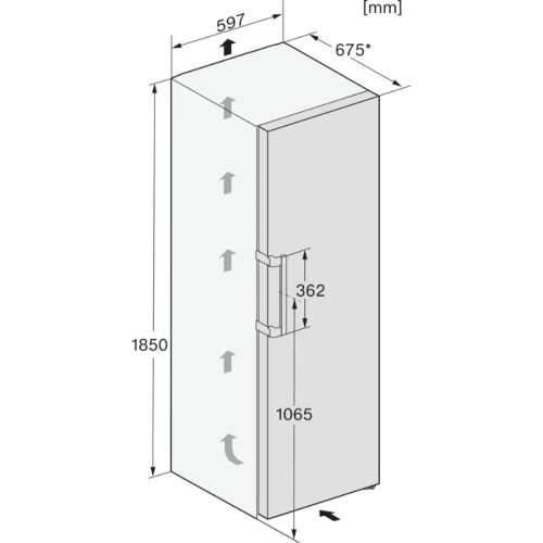 Tủ mát Miele KS 4783 ED BST 9 Kích thước tủ mát Miele KS 4783 ED BST