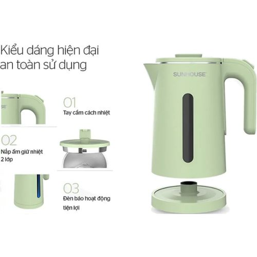 Bình đun siêu tốc inox 2 lớp 1.8 lít Sunhouse SHD1353 6 Đế Bình đun siêu tốc inox 2 lớp 1.8 lít Sunhouse SHD1353