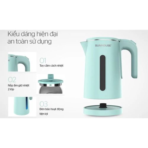 Đế bình đun siêu tốc inox 2 lớp Sunhouse SHD1351