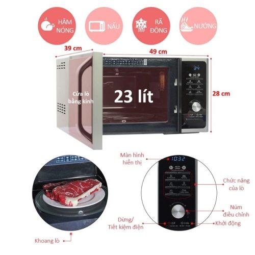Lò vi sóng Samsung MG23F301TAS/SV 9 Kích Thước Lò vi sóng Samsung MG23F301TAS/SV