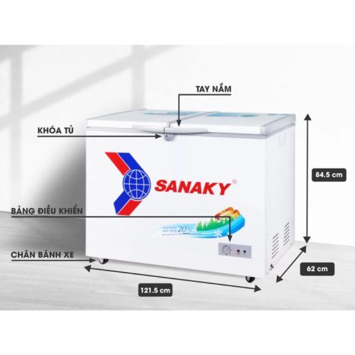 Tủ Đông SANAKY VH3699A1 9 Kích Thước Tủ Đông SANAKY VH3699A1